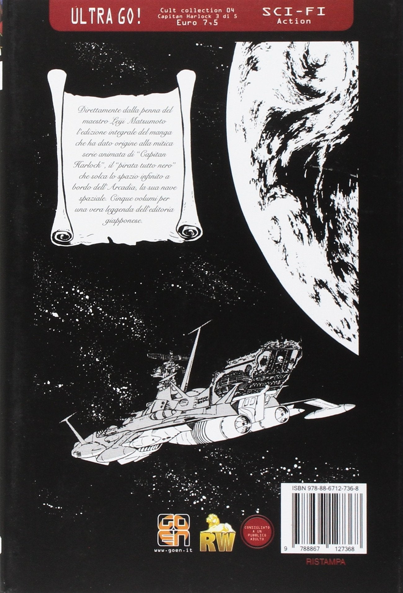 CULT COLLECTION # 4 CAPITAN HARLOCK DLX EDITION 3R – RW EDIZIONI